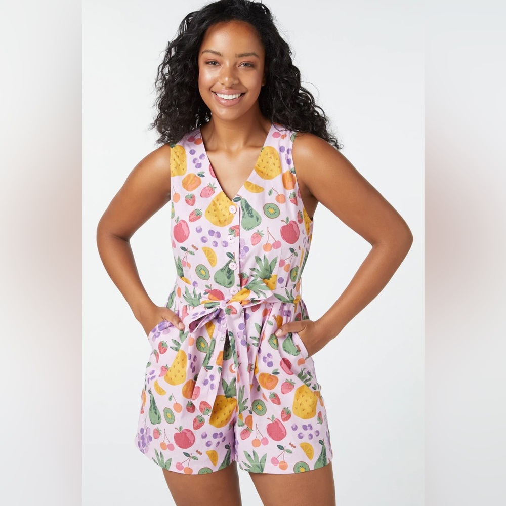Princess Highway Summer Fruits Playsuit Au18 NWT